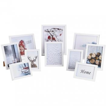 Nielsen 10er Frame‑Set in Weiß – Kunststoffwechselrahmen (Ref. 8999175)