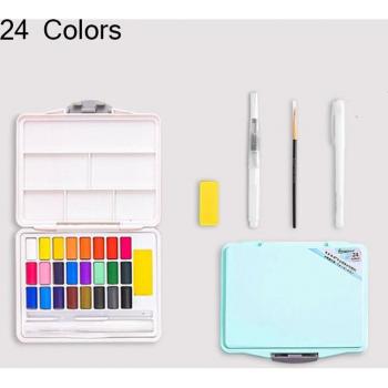 Giorgione Macarons Wasserfestes Aquarell‑Set – 24 Farben