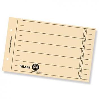 Falken Trennblätter A5 quer 180g/qm, 100 Stück, Recyclingpapier