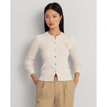 Ralph Lauren Women's Cream Cable‑Knit Pullover