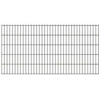 Set di Recinzione Giardino 14 m – 7 Pannelli VidaXL 2008x1030 mm in Acciaio