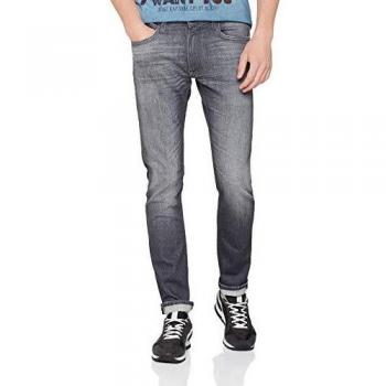 Jeans Lee Luke Slim Fit Grigio Usato 33