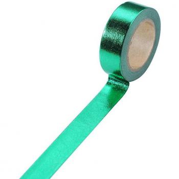 Cinta adhesiva Kawaii verde 15mm x 10m