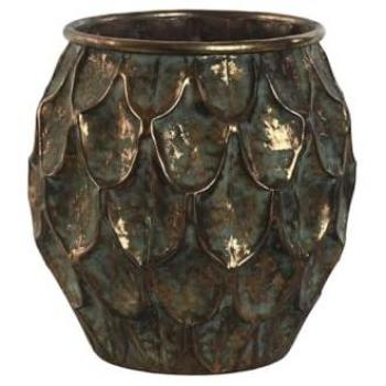 Goldener Vintage Pflanztopf 28 x 28 cm