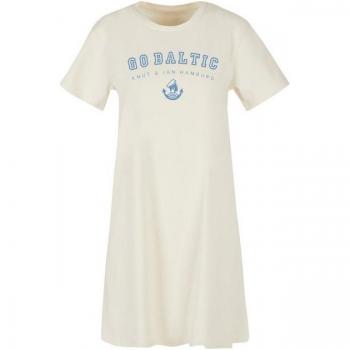 F4NT4STIC Shirtkleid „Go Baltic Ostsee – Knut & Jan Hamburg“ in Weiß, Größe S
