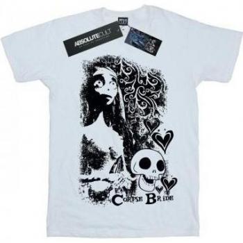 Corpse Bride Men’s White XXL Skull Logo Top