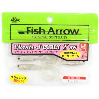 Flash J Curly Soft Lure by Fish Arrow – 2 x 5 Pieces