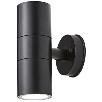 Neso Dual‑Spot Wall Light – Coast IP65, Black (Model CZ‑25144‑BLK‑65)