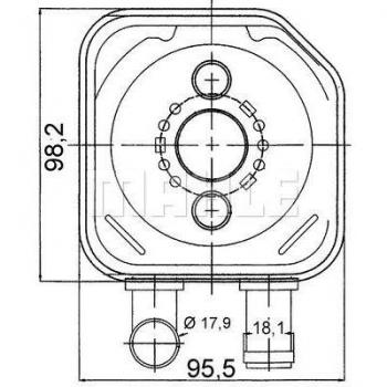 Radiatore Olio MAHLE CLC 165 000S per AUDI A4 B7 Avant