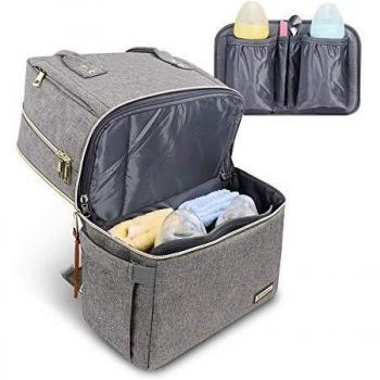 Pipibear Unisex Double Layer Diaper Rucksack