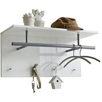 Appendiabiti da Muro Bianco Lucido 72 x 35 x 29,5 cm