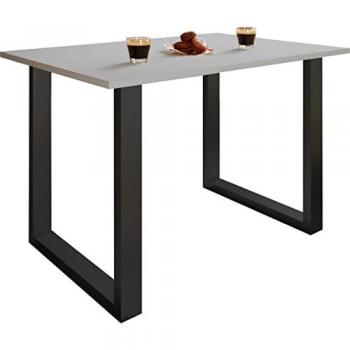 Mesa de Madera con Estructura de Hierro