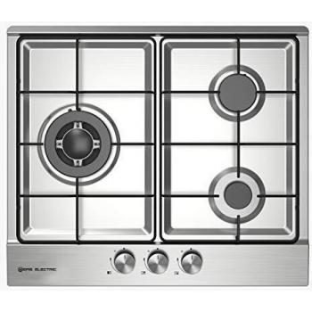 Encimera de Gas 60 cm 3 fuegos EAS ELECTRIC EMH363GBNX