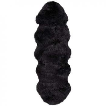 Sonata Dark Grey Lambskin Rug 60x180 cm