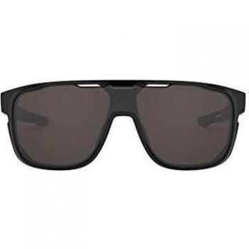 Oakley Crossrange Shield Herren Sonnenbrille, Schwarz (Polished Black)