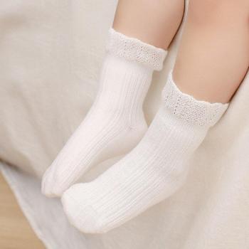 Chaussettes pour fille 3-12 ans, 5 paires, couture à la main