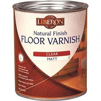 Liberon Natural Finish Floor Varnish – 1 L / 2.5 L Options, Clear Satin