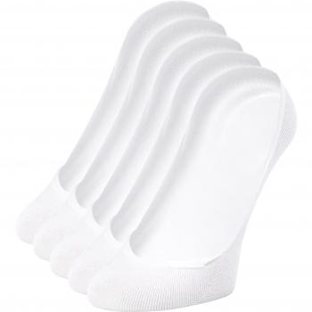 Merry Style Lot de 5 Chaussettes Invisibles Femme Protège-pied pour Ballerines Coupe Basse BS17 (Blanc, Taille 41)