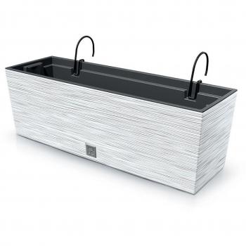 Vaso 12 L con sistema di riserva acqua e ganci, bianco – Furu