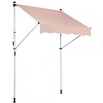 Auvent à Pince Westerly 400 × 120 cm – Beige, revêtement anti‑UV