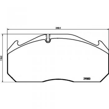 Textar Bremsbelagsatz 2908302 – Passend zu MERCEDES‑BENZ Serien 0024200820, A0024200820, 0024205520