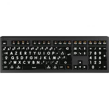 LogicKeyboard XL Astra 2: Negro sobre Blanco