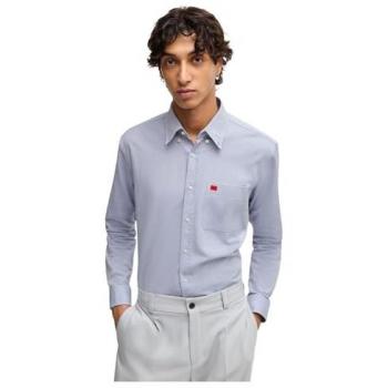 Camicia Hugo Evito Open Blue a maniche lunghe L