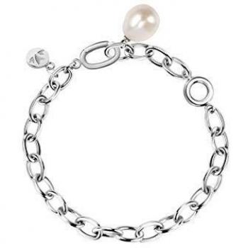 Pulsera SARI13 de Morellato, colección Oriente, acero y perla