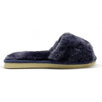 Thies 1856 ® Damen Fluffy Slide dunkelblau