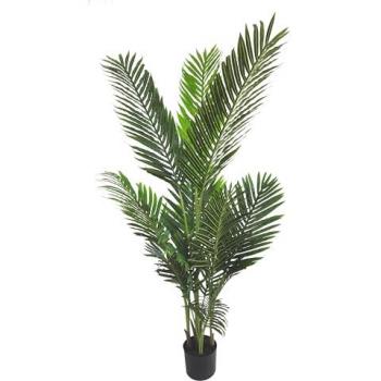 Pianta artificiale per interno 140 cm Palma areca con vaso