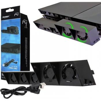 PS4 Slim/Pro Vertical Stand with Cooling Fan and Temperature Control