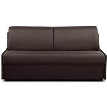 Confort Monaco Convertible – Sommeil 20 cm Memory – Système Rapid'Rapido, Lattes 160 cm – Tissu Marron Microfibre