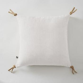 Coussin Luxe Déhoussable en Lin Lavé 45 x 45 cm