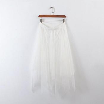 Black White High Waist Tulle Skirt