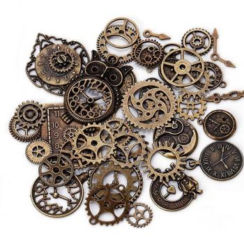 40pcs Metal Gear Kit for DIY Clock and Watch Making