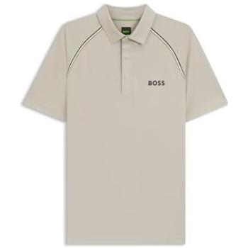 Polo BOSS pour Homme Patteo TOC en Beige
