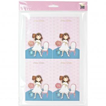 Edima Pink Communion Keepsake Bag with 20 Reminders