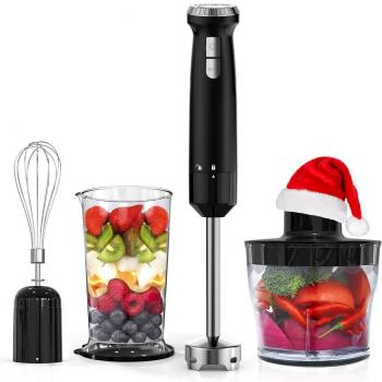 Set Frullatore & Tritatutto 800 ml Homgeek Nero