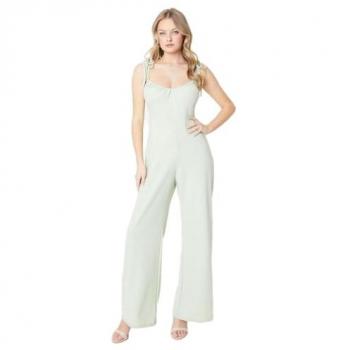 Oasis Womens Wide Leg Jumpsuit with Keyhole Detail