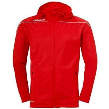 Uhlsport Kinder Stream 22 Kapuzenjacke, rot/weiß, 164