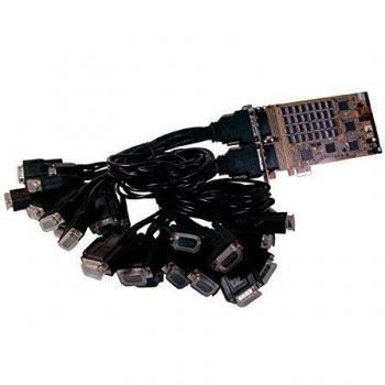 Scheda Controller Exsys 32S PCI‑Express RS‑232 con 4 cavi Octopus 8x9 PIN