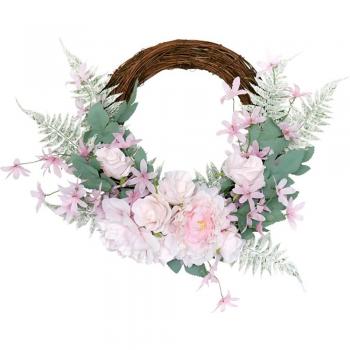 Farmhouse Style Peony Spring Wreath