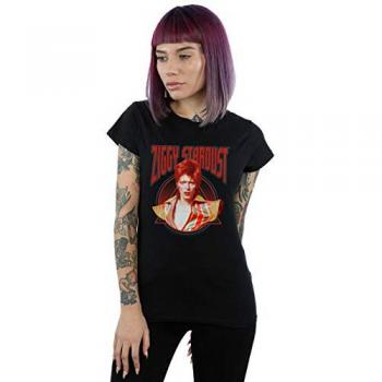 Dames Katoenen T-Shirt Ziggy Stardust – Nooitblauw