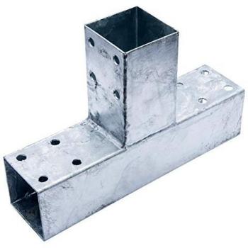 Connex HV4248 Connettore per Palo 305x200 mm per Legno 70x70 mm Argento