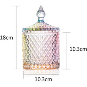 Bote de cristal para azúcar y bastoncillos 600ML