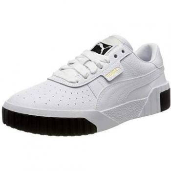 PUMA Cali Wn's, Baskets Femme, Blanc Noir, 40.5 EU