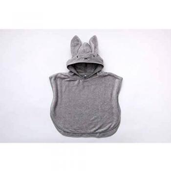 Bamboom Accappatoio Poncho Bambù Grigio 2-4 Anni