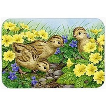 Caroline's Treasures Large Pheasant Chicks Glass Board