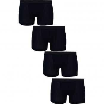 Set di 4 boxer neri in lycra per uomo