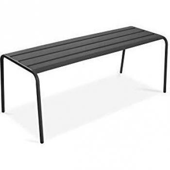 Panca da giardino acciaio antracite con struttura “Ovialina” – Palavas